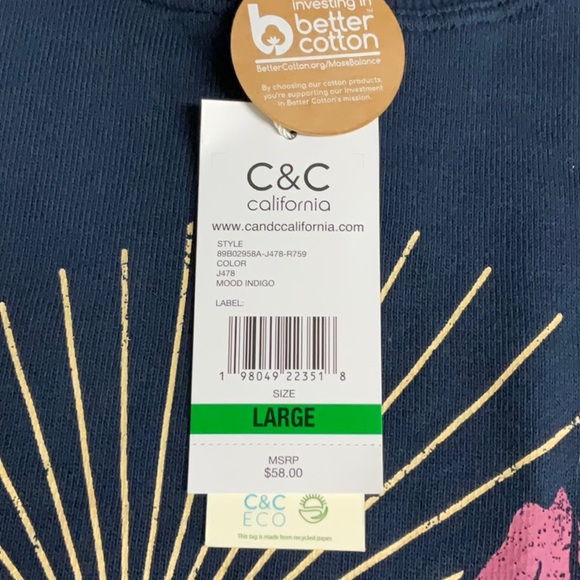 NWT women’s navy blue sweatshirt - Picture 4 of 5